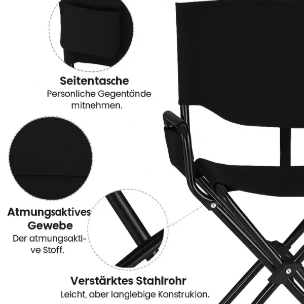 Faltbarer Campingsessel, robust, bequem, kompakt – Bild 6