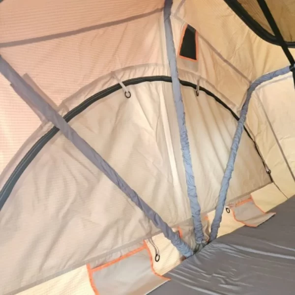 NTREPIDOR 2 Dachzelt – 140x240 cm, Khaki, mit großen Fenstern und Aluminium-Wabenboden – Bild 7