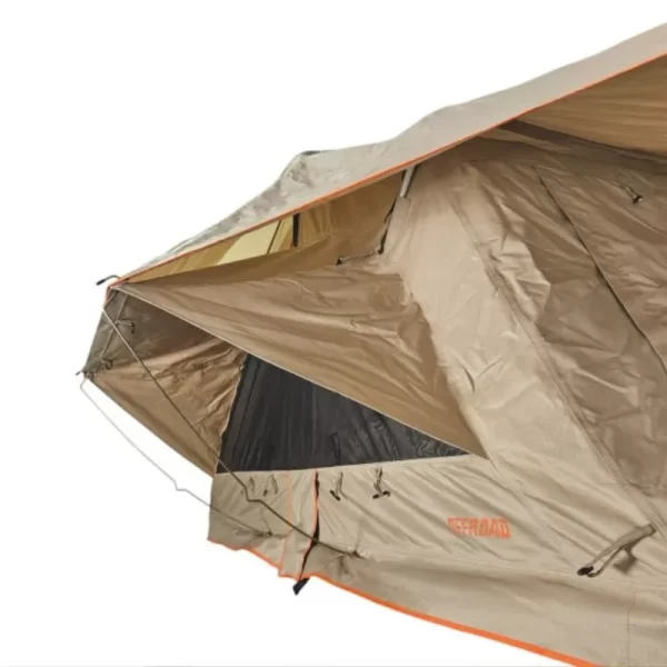 NTREPIDOR 2 Dachzelt – 140x240 cm, Khaki, mit großen Fenstern und Aluminium-Wabenboden – Bild 4