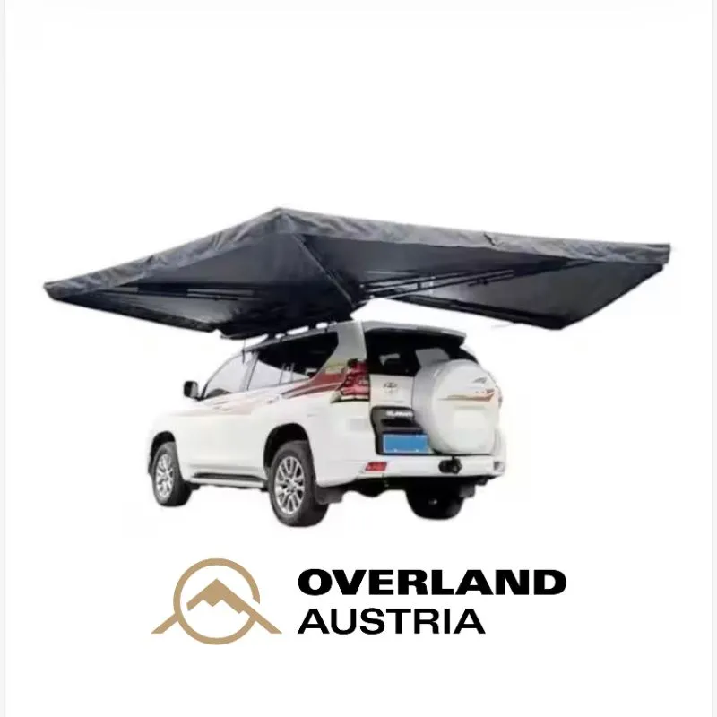 270° Seitenmarkise Premium 2 m Grau mit LED Licht – Bild 6